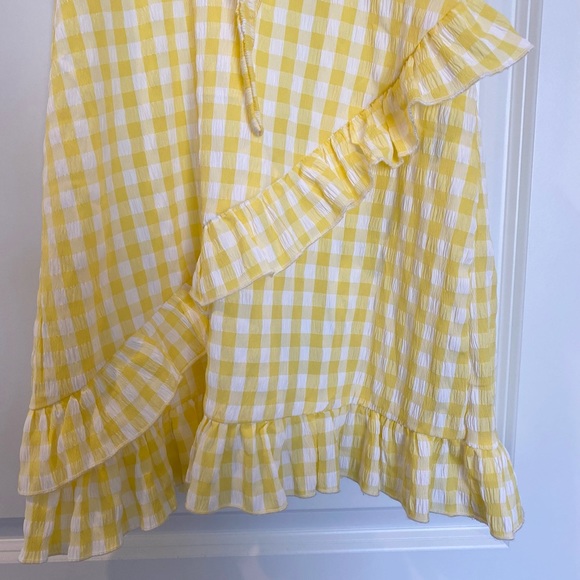 Yellow gingham print dress - Picture 8 of 8